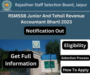 RSMSSB Junior And Tehsil Revenue Accountant Bharti 2023