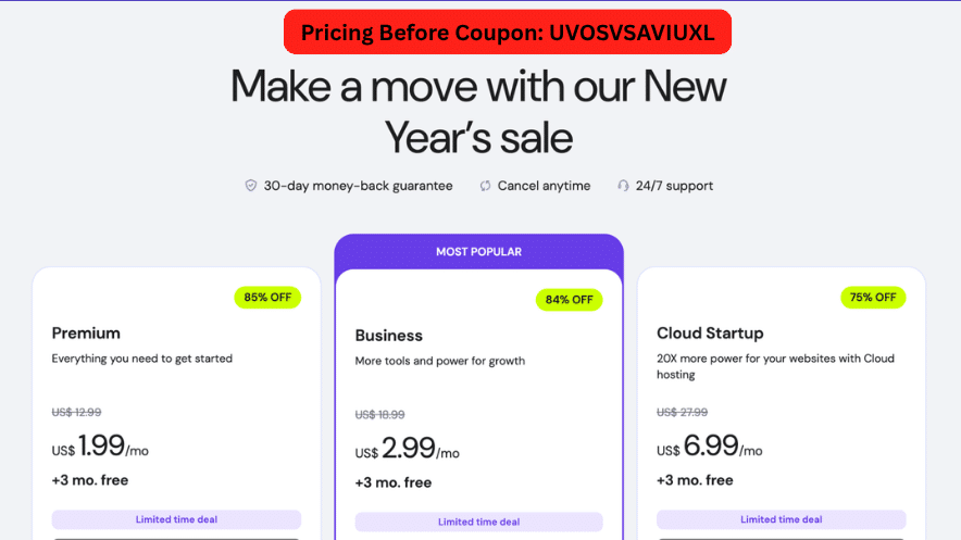 Pricing before coupon 1
