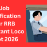 rrb assistant loco pilot job notification