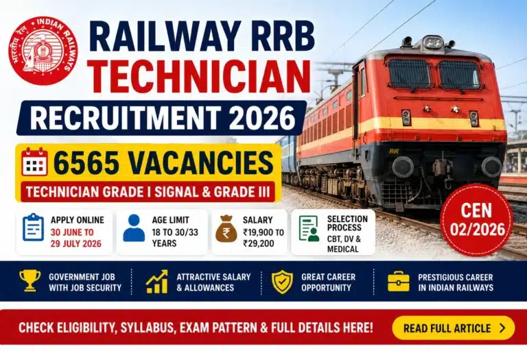 RRB Technician Recruitment 2026