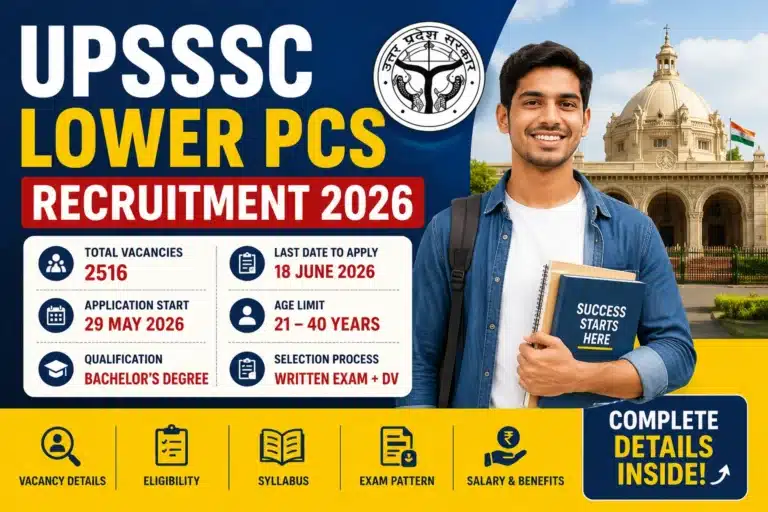 UPSSSC Lower PCS Recruitment 2026