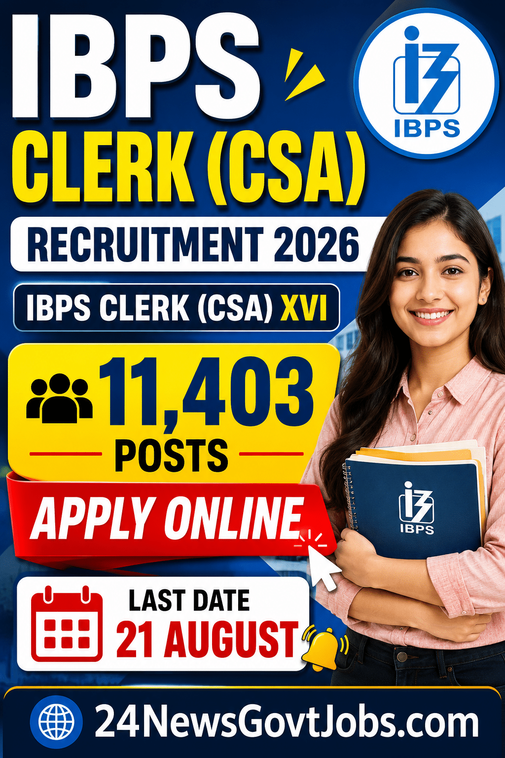 IBPS Clerk (CSA) Recruitment 2026